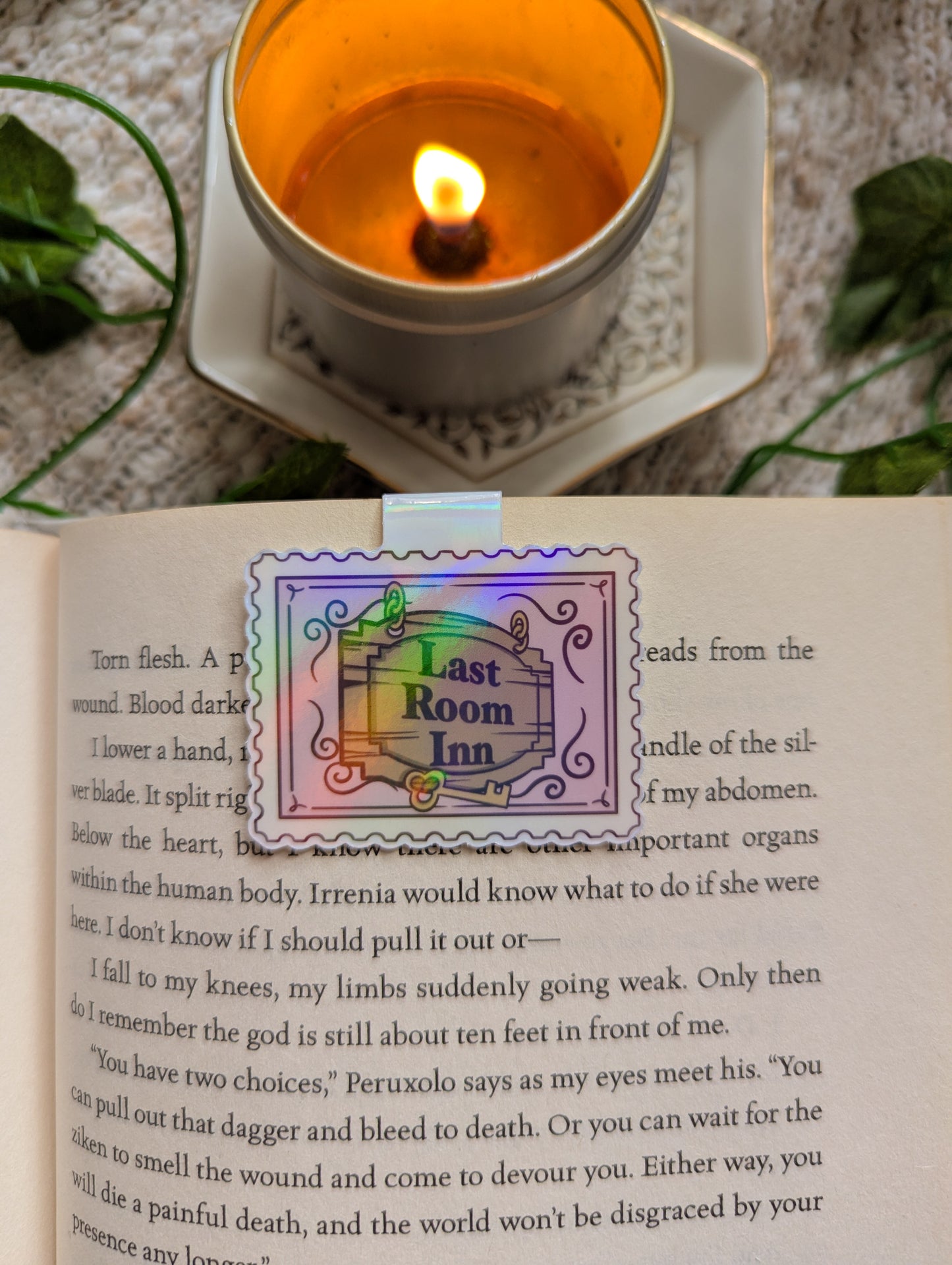 Last Room Inn Stamp Magnetic Bookmark