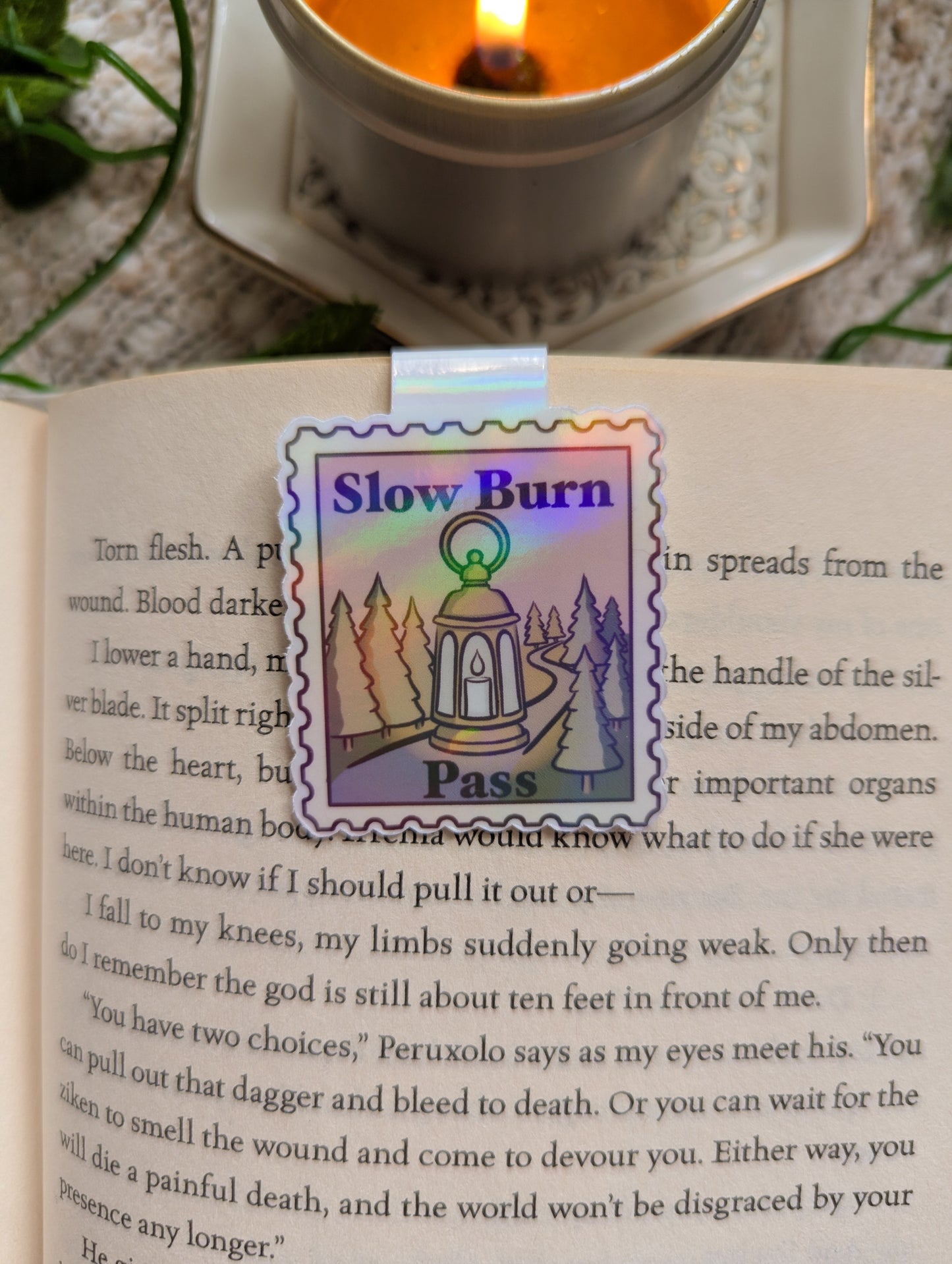 Slow Burn Pass Stamp Magnetic Bookmark