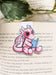 Pink Dragon Sitting Magnetic Bookmark