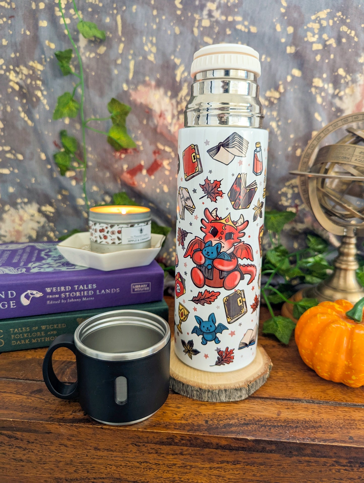 Vampire Dragons Thermos with Mug
