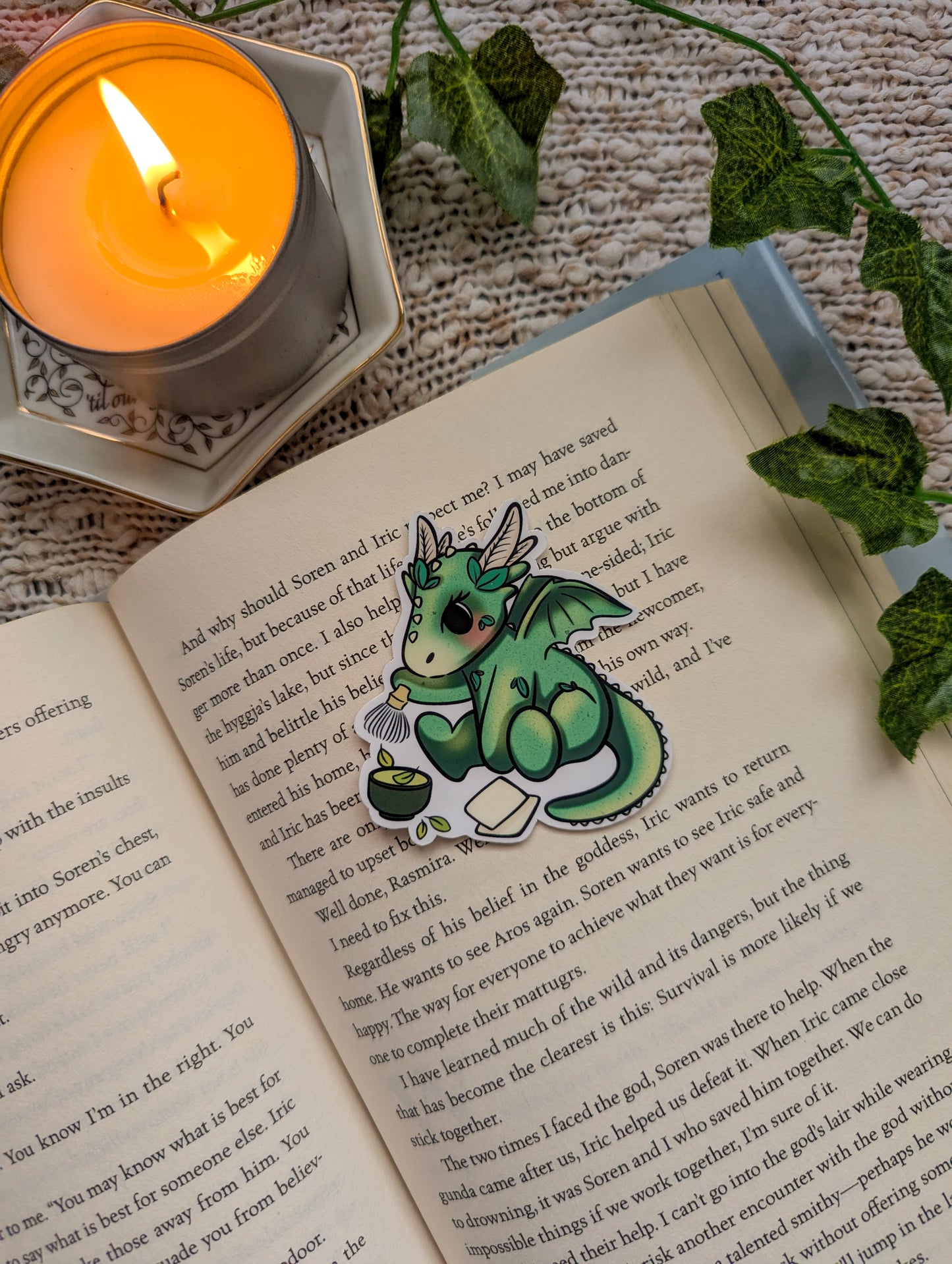 Matcha Dragon Sticker (Brewing Dragon)