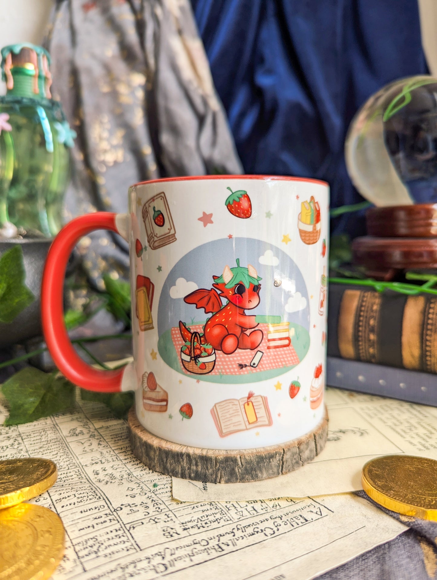 Strawberry Dragon Mug