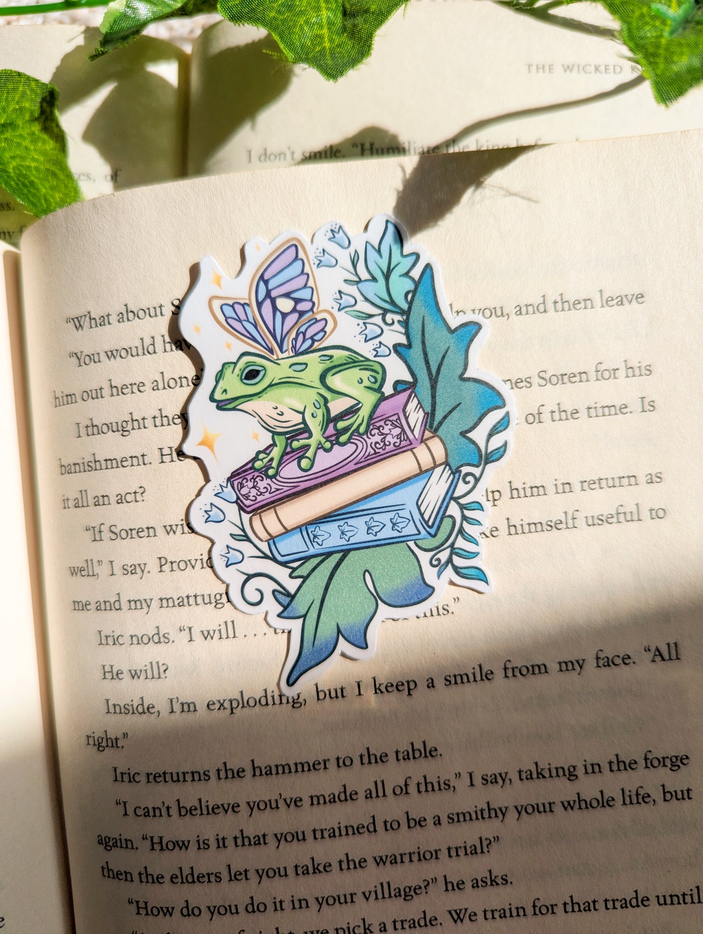 Fairy Frog Vinyl Sticker