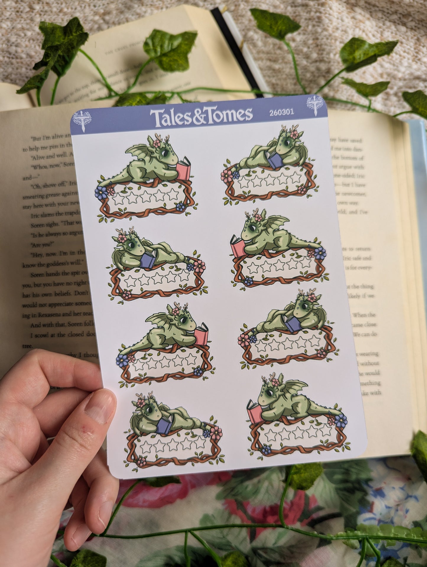 Spring Forest Reading Journal Stickers