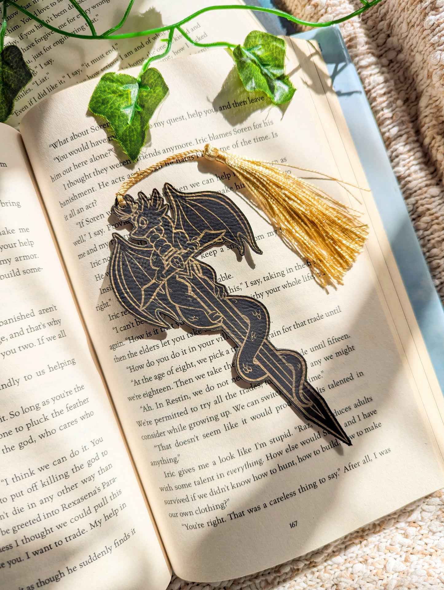 Dragon Wielder Leatherette Bookmark