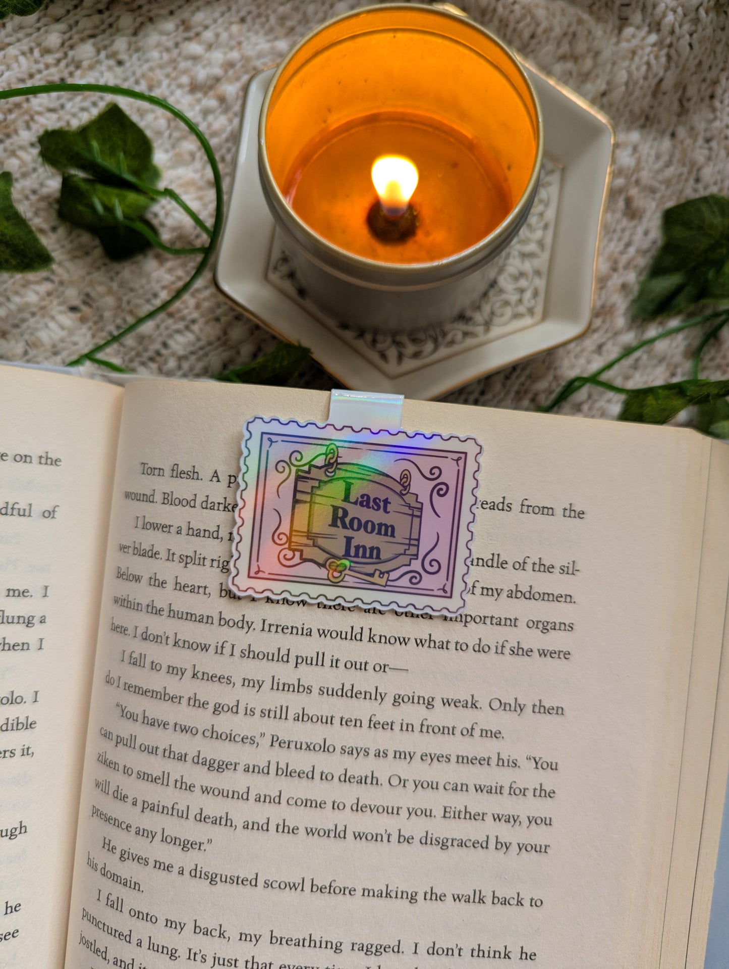 Last Room Inn Stamp Magnetic Bookmark