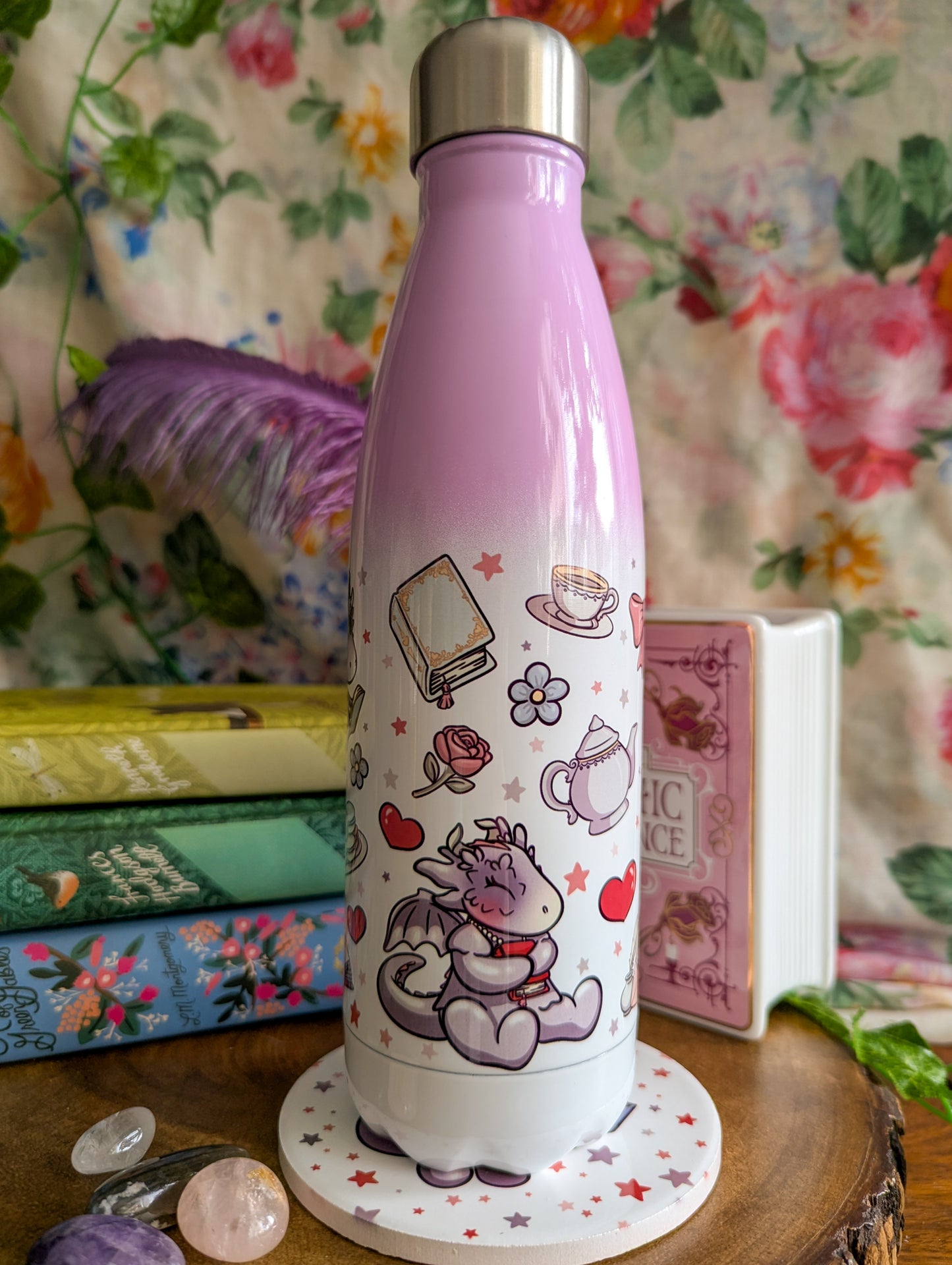 Lila Regency Dragon Water Bottle