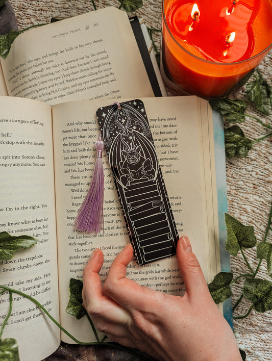 Gargoyle Reader Metal Bookmark