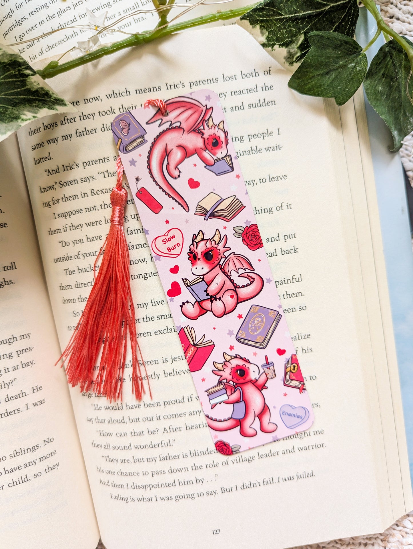 Pink Reading Dragons Metalmark