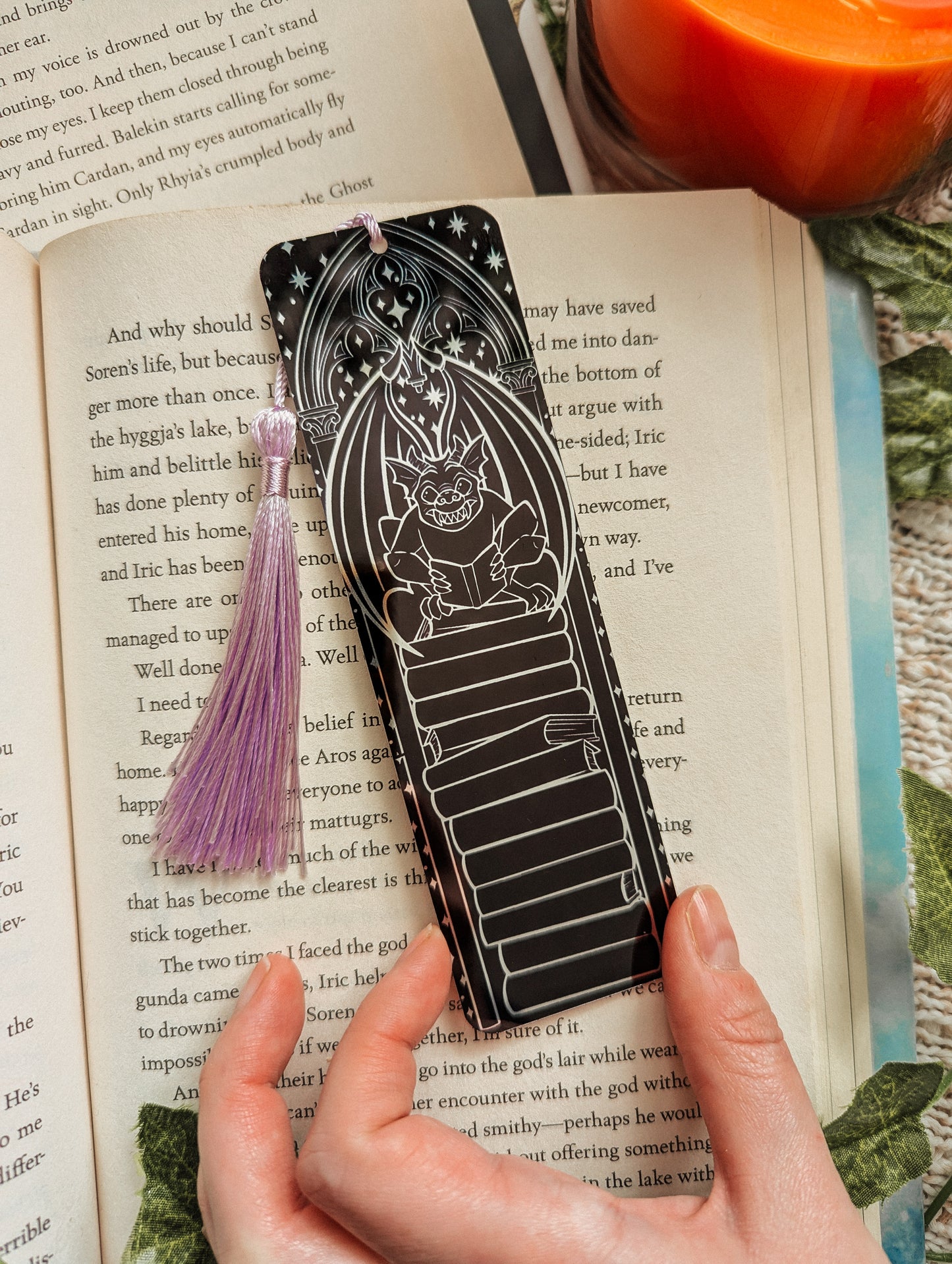 Gargoyle Reader Metal Bookmark