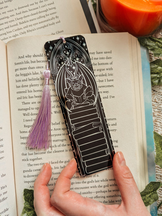 Gargoyle Reader Metal Bookmark