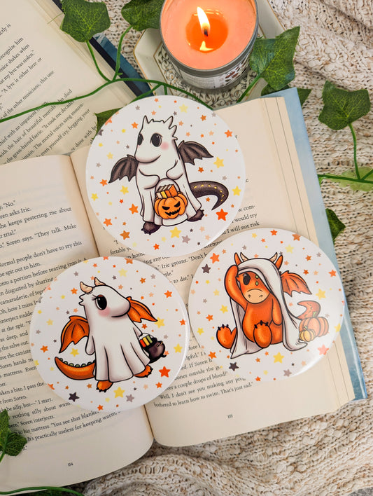 Spooky Dragon Ceramic Coaster