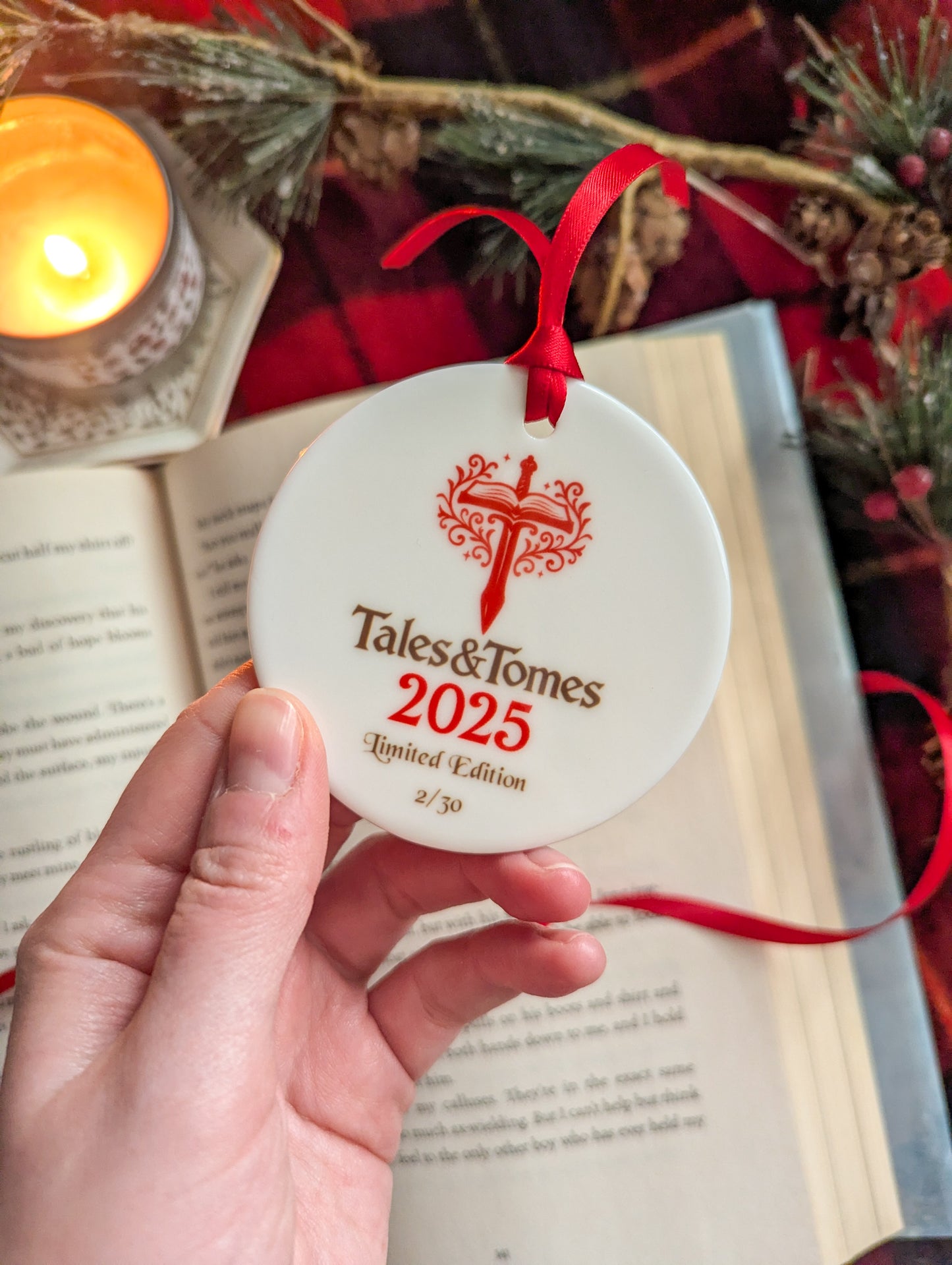 Dragon Santa Hat Tree Ornament