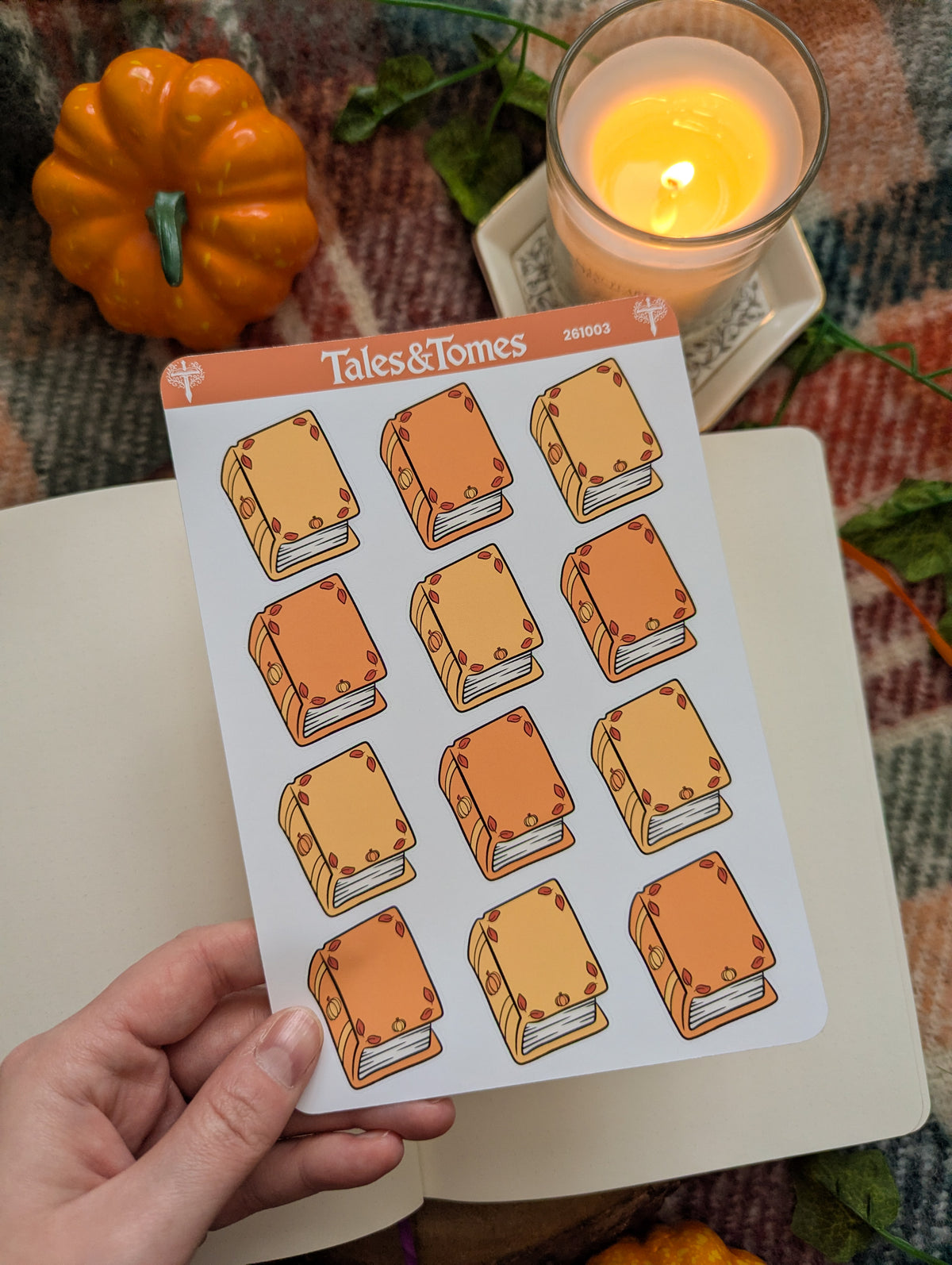 Pumpkin Patch Reading Journal Stickers