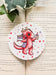 Pink Dragon Shopping Ceramic Coaster