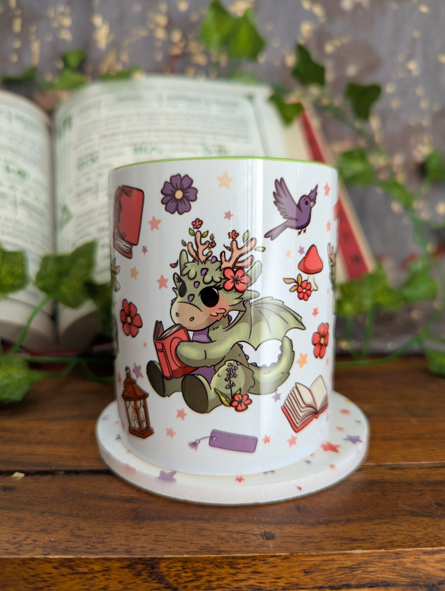 Moss Dragon Ceramic Mug