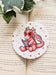 Pink Dragon Sitting Ceramic Coaster