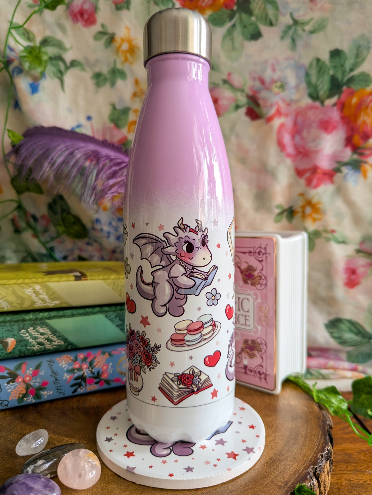 Lila Regency Dragon Water Bottle