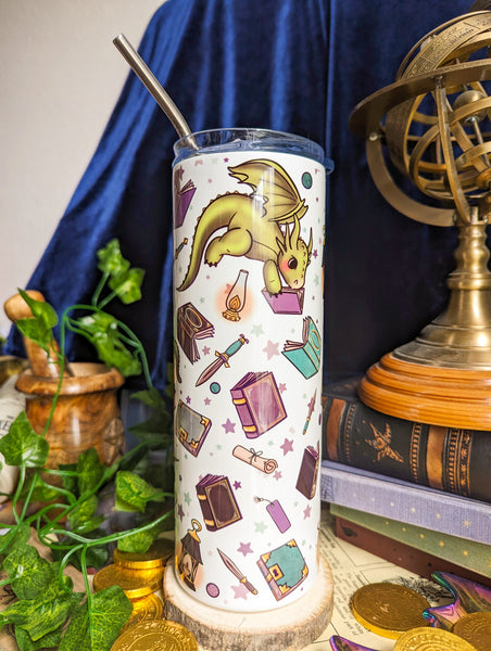 Fantasy Reader Slim Tumbler