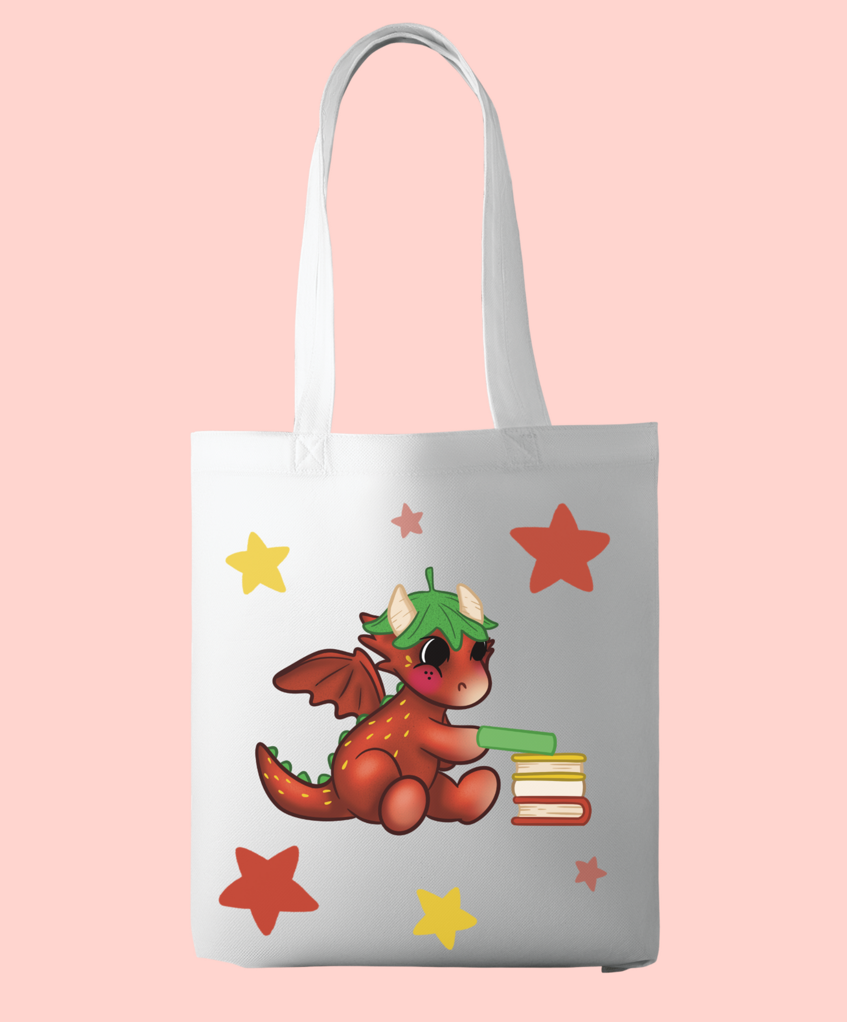 Oppsie Strawberry Dragon Tote Bag