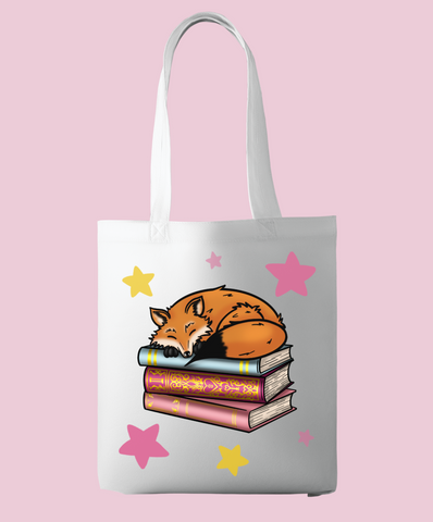 Oppsie Sleepy Fox Tote Bag