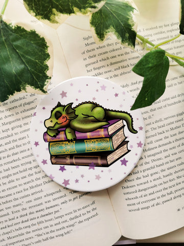 Fantasy Reader Ceramic Coaster