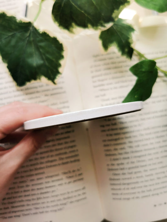 Fantasy Romance Reader Ceramic Coaster