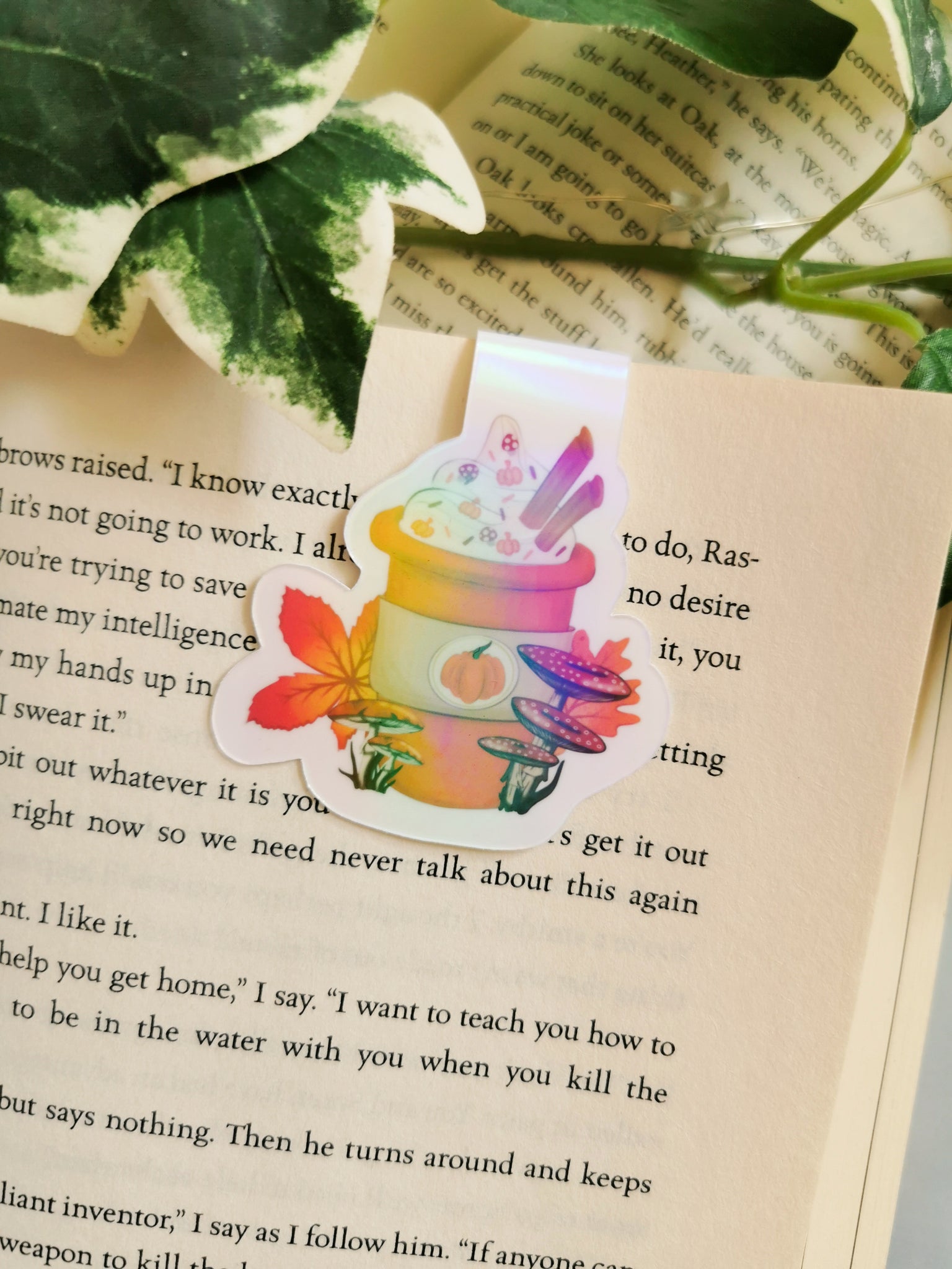 Pumpkin Latte Magnetic Bookmark