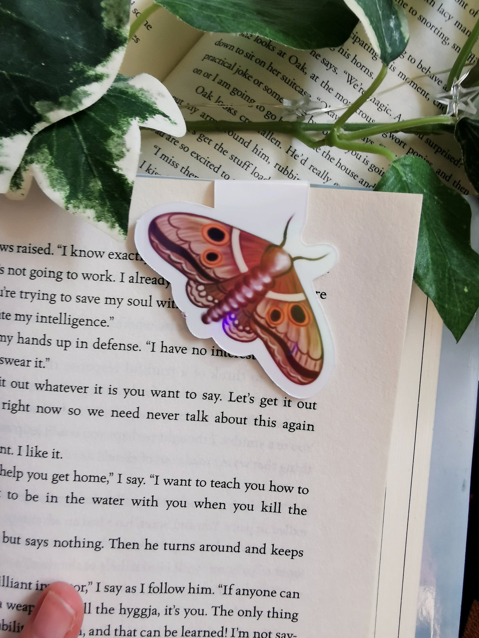 Fall Moth Magnetic Bookmark