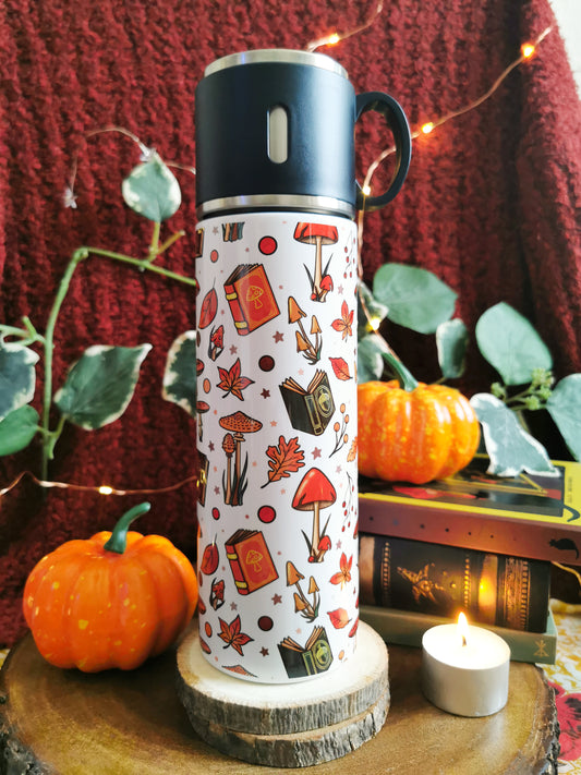 Mushroom and Tomes Thermos
