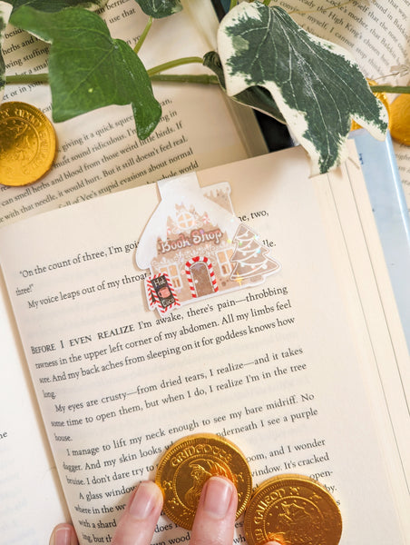 Gingerbread Bookshop Magnetic Bookmark