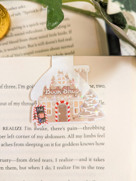 Gingerbread Bookshop Magnetic Bookmark