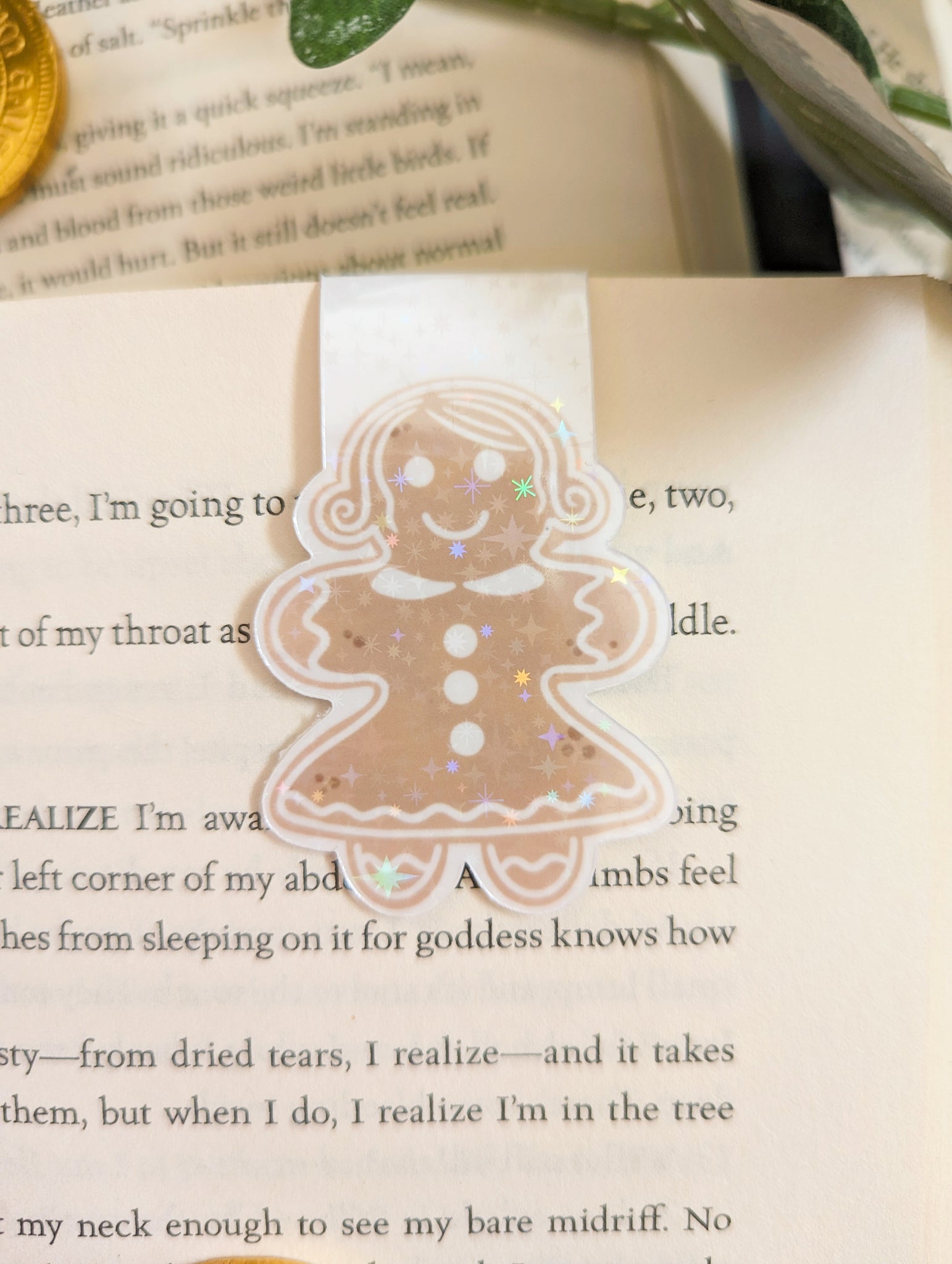 Gingerbread Lady Magnetic Bookmark