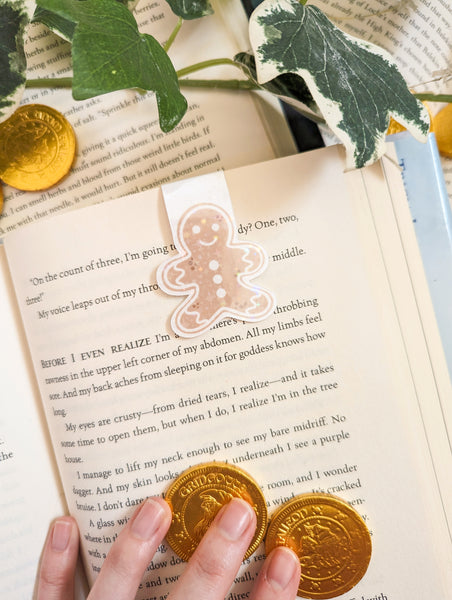 Gingerbread Man Magnetic Bookmark