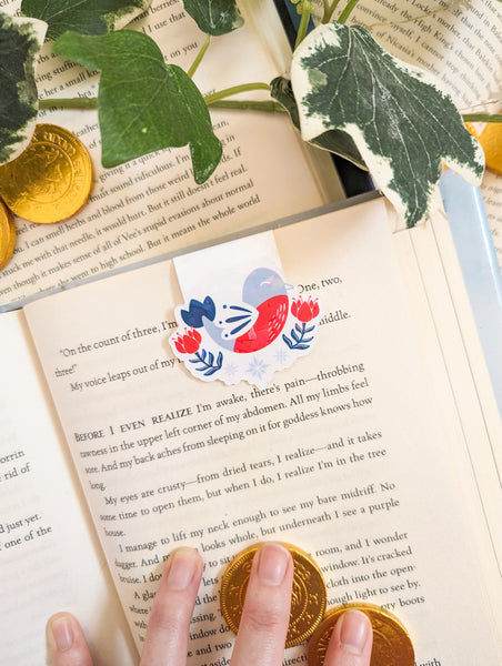 Winter Robin Magnetic Bookmark