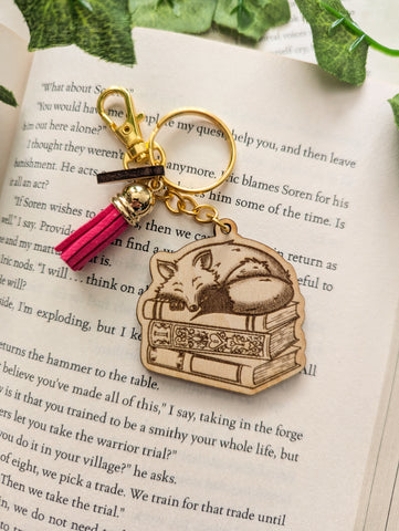 Reading Fox Keyring