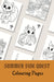 Summer Side Quest Colouring Pages