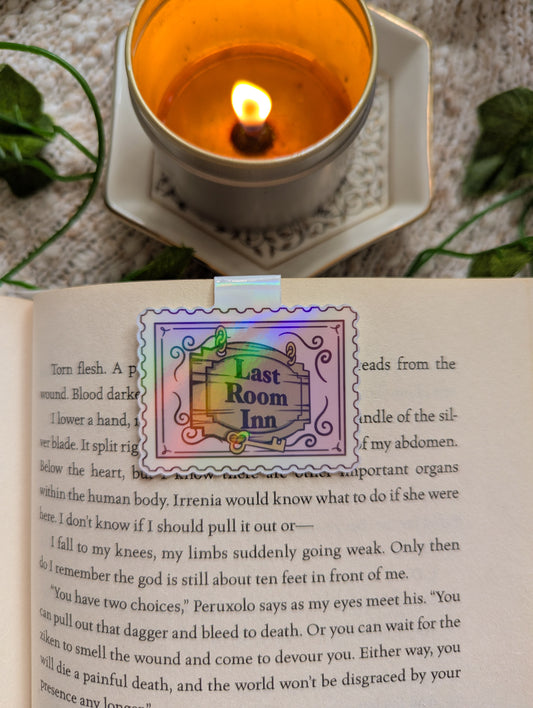 Last Room Inn Stamp Magnetic Bookmark