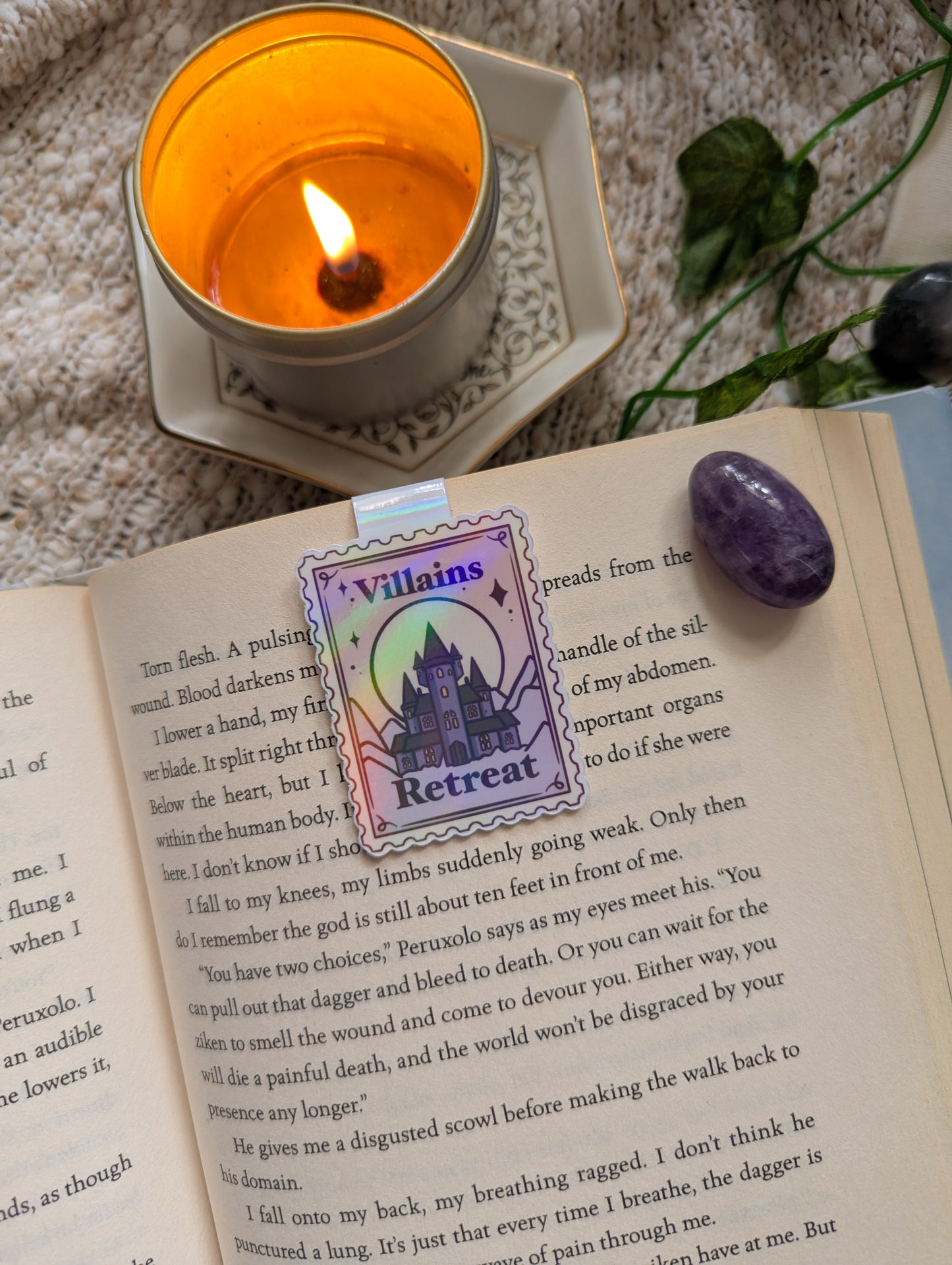 Villains Retreat Stamp Magnetic Bookmark