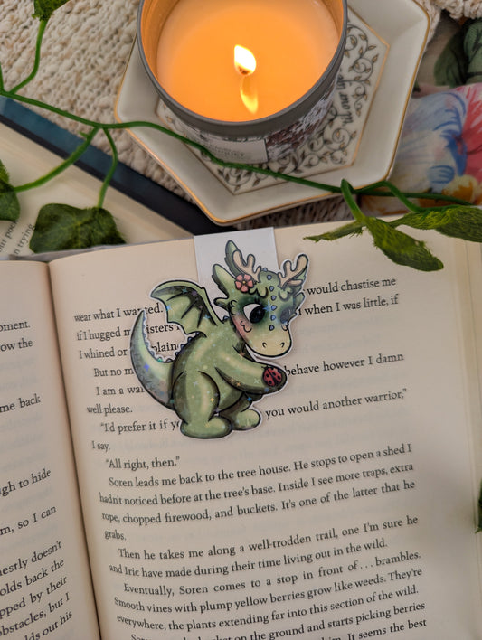 Moss Dragon Ladybug Magnetic Bookmark