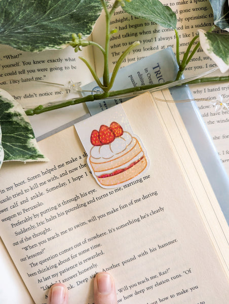 Strawberry Cake Magnetic Bookmark