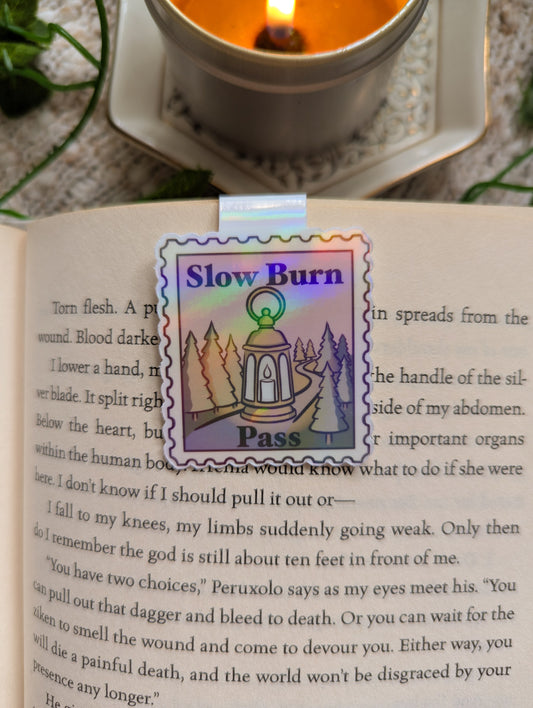 Slow Burn Pass Stamp Magnetic Bookmark