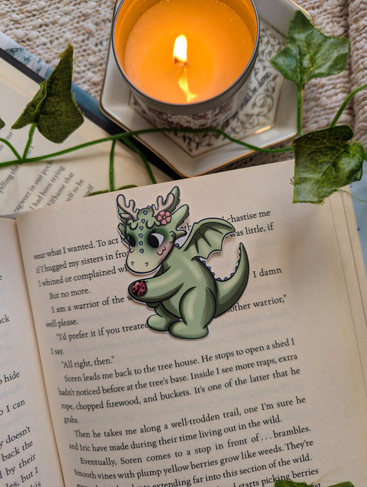 Moss Dragon Ladybug Vinyl Sticker