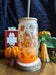 Spooky Dragons Can Glass Cup | Bamboo Lid and Metal Straw