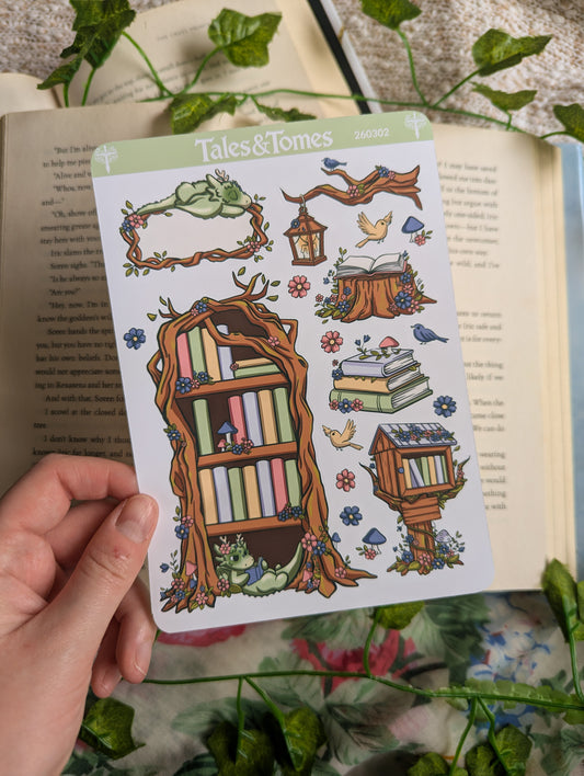 Spring Forest Reading Journal Stickers