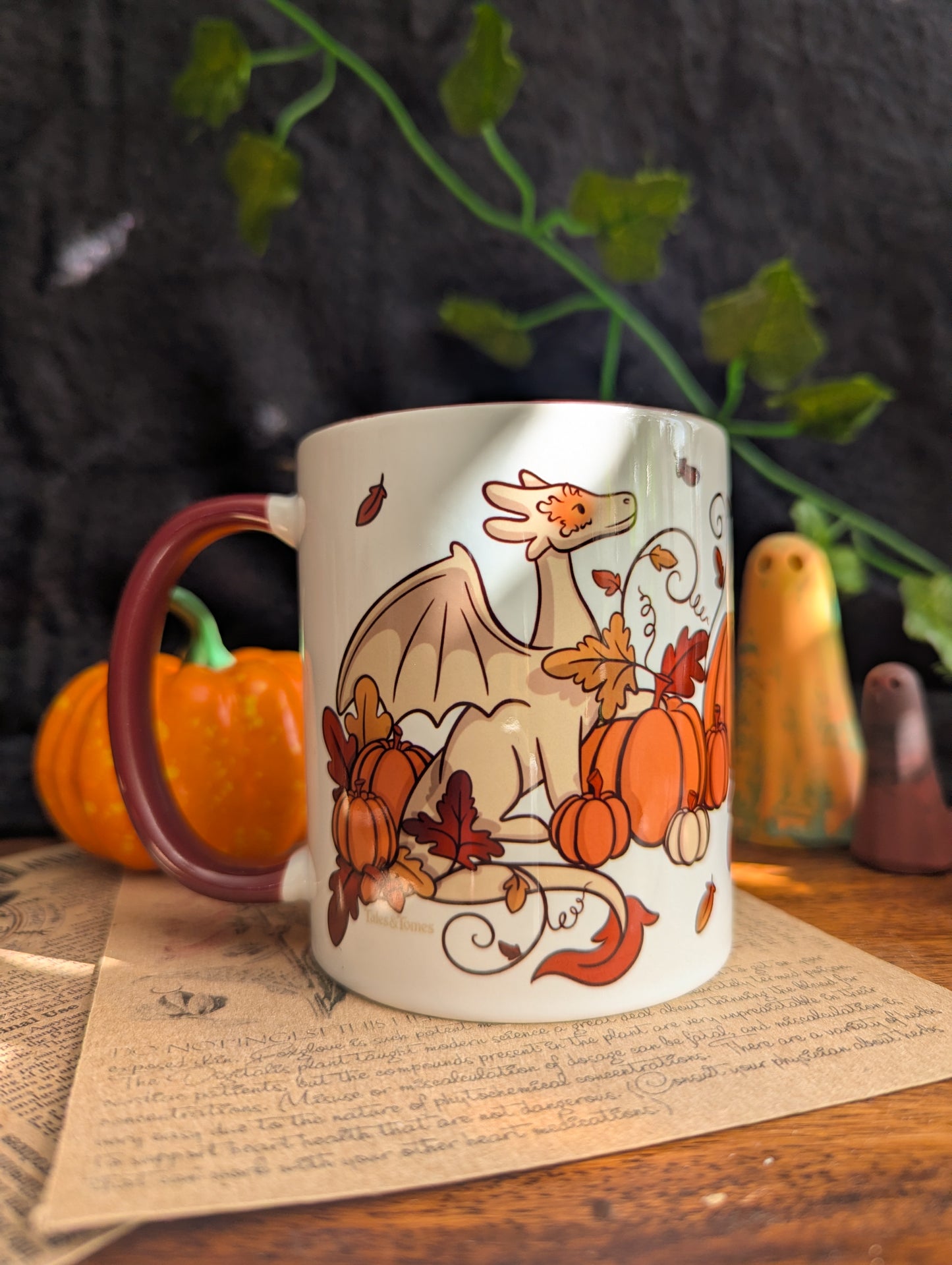 Pumpkin Dragons Ceramic Mug