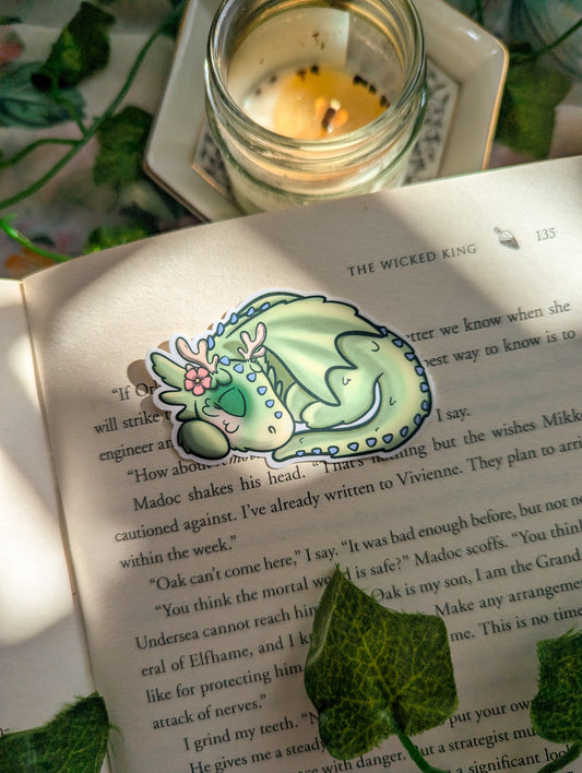 Moss Sleeping Dragon Vinyl Sticker