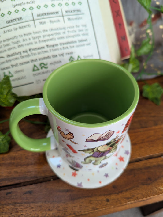 Moss Dragon Ceramic Mug
