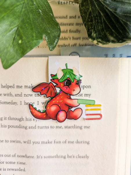 Strawberry Dragon Magnetic Bookmark