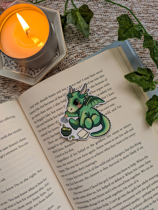 Matcha Dragon Sticker (Brewing Dragon)